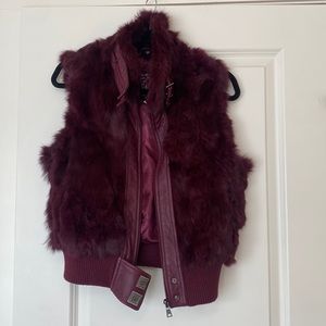 Lamb Skin + Leather Vest